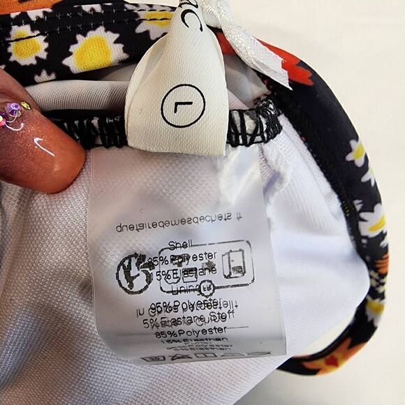 JASAMBAC Size L Womens One Piece Swimsuit Tummy Control Slimming Bathing Suits V - Picture 5 of 6